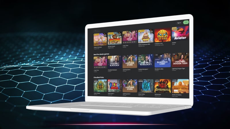 Cloudbet casino and live casino games