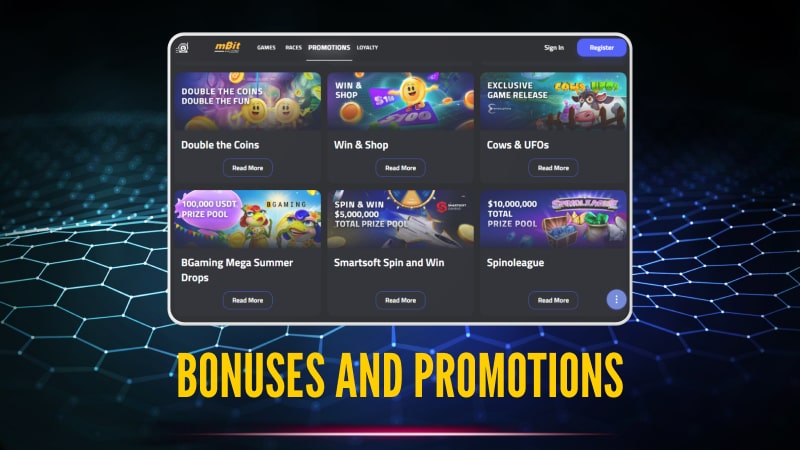 Mbitcasino bonuses